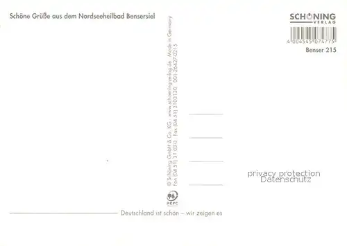 Bensersiel_Nordseebad Bootshafen Zum Baeren Yachthafen Strassenpartie Bensersiel_Nordseebad