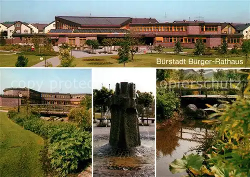 Buerstadt Buerger Rathaus Brunnen Bruecke Buerstadt