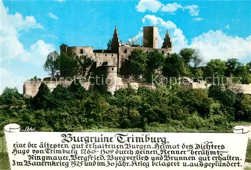 Bad_Kissingen Burgruine Trimburg Bad_Kissingen