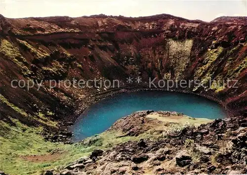 Island Keridkrater Erloschener Vulkan Island