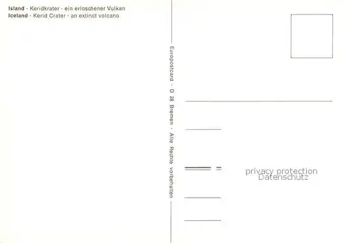 Island Keridkrater Erloschener Vulkan Island