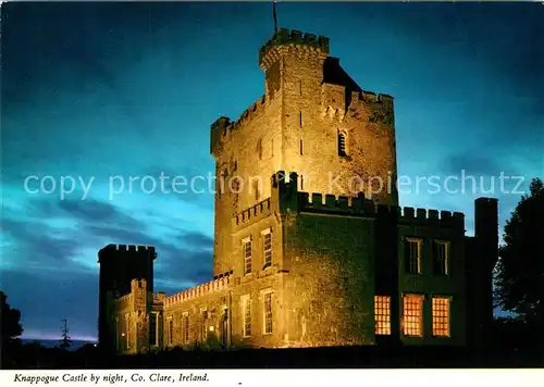 Clare Knappogue Castle by night 