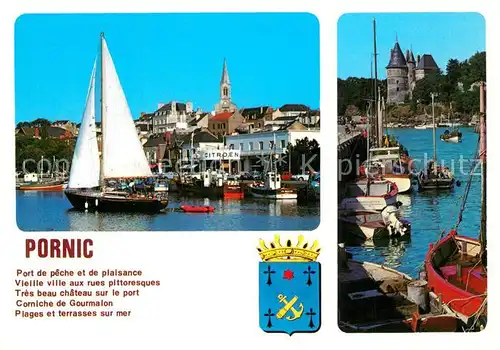 Pornic Vues du port et du chateau Pornic