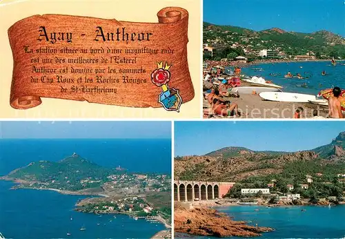 Agay_Var Vue generale sur le Cap Dramont Antheor le viaduc et le Massif du Cap Roux Agay_Var