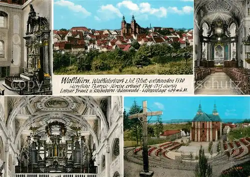 Wallduern Barock Kirche Inneres Orgel Kreuz Wallduern