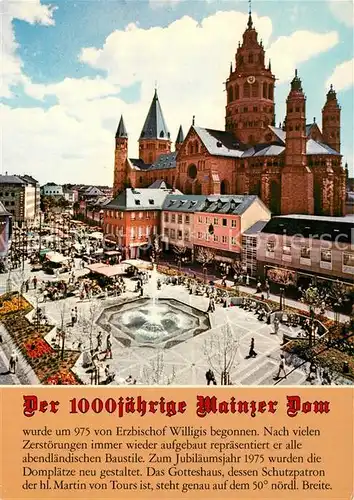 Mainz_Rhein 1000jaehriger Dom Mainz Rhein