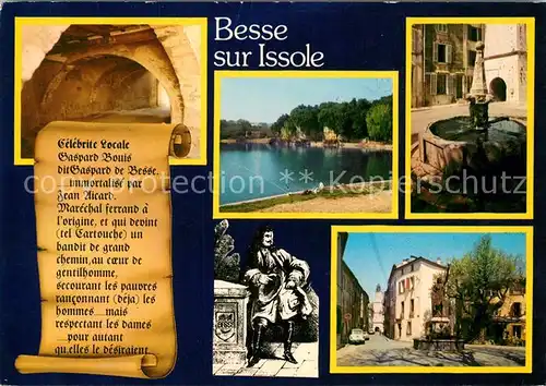 Besse sur Issole Le passage voute Le lac La fontaine La place Besse sur Issole