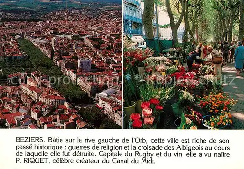 Beziers Vue aerienne Capitale du Vignoble Languedocien Beziers