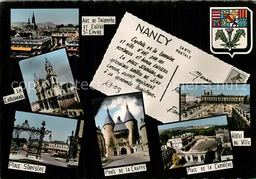 Nancy_Lothringen Arc de Triomphe Cathedrale Place Stanislas Porte de la Craffe Place de la Carriere Hotel de Ville Nancy Lothringen