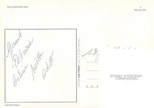 Batz sur Mer Vue aerienne Batz sur Mer