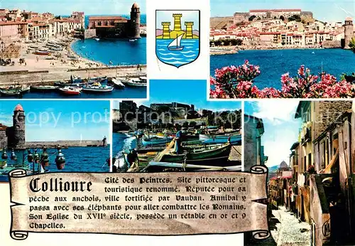 Collioure Le Port Vue densemble Chateau des Templiers Vieille Rue Pittoresque Collioure