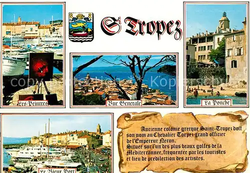 Saint_Tropez_Var Les Peintres Vue generale La Ponche Le Vieux Port Saint_Tropez_Var