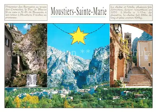 Moustiers Sainte Marie Vue partielle Moustiers Sainte Marie