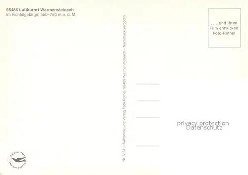 Warmensteinach Kirche Panorama Teilansichten Warmensteinach