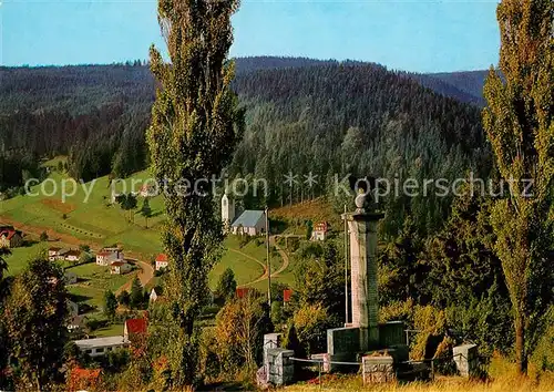 Warmensteinach Blick vom Kriegerdenkmal ins Kropfbachtal Warmensteinach