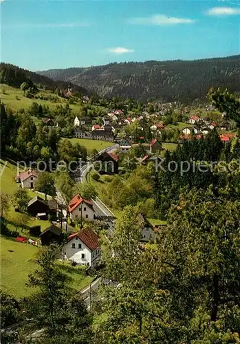 Warmensteinach Blick vom Hoellfels Warmensteinach