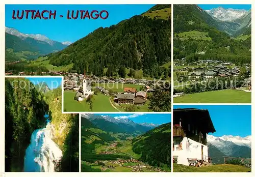 Luttach_Ahrntal_Suedtirol Panorama Wasserfall Alpengasthaus Luttach_Ahrntal_Suedtirol