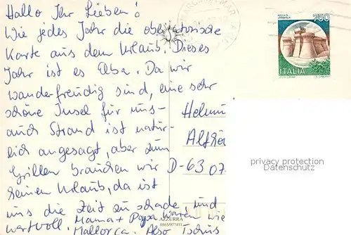 Seccheto Strandpartie Seccheto