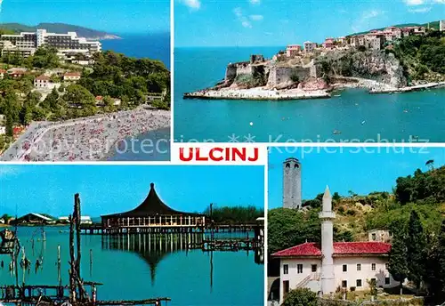 Ulcinj_Montenegro Strand Festung Seebruecke  Ulcinj Montenegro
