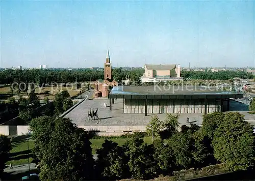 Tiergarten_Berlin Neue Nationalgalerie St Matthaeus Kirche und Philharmonie Tiergarten Berlin