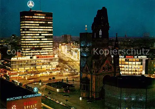 Berlin Europa Center und Kaiser Wilhelm Gedaechtniskirche Berlin