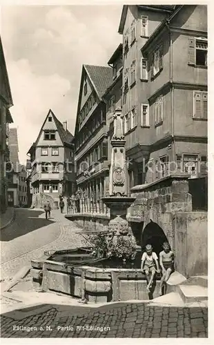 Esslingen_Neckar Brunnenpartie Altstadt Esslingen Neckar