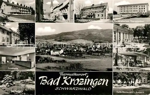 Bad_Krozingen Park Sanatorium Hauptstrasse Theresien Krankenhaus Theresienbad Kurpark  Bad_Krozingen