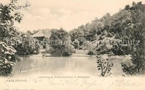 Karlsruhe_Baden Lauterberg Schwarzwaldhaus im Stadtgarten Karlsruhe_Baden