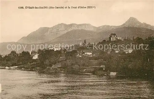 Evian les Bains_Haute_Savoie et la Dent d`Oche Evian les Bains_Haute