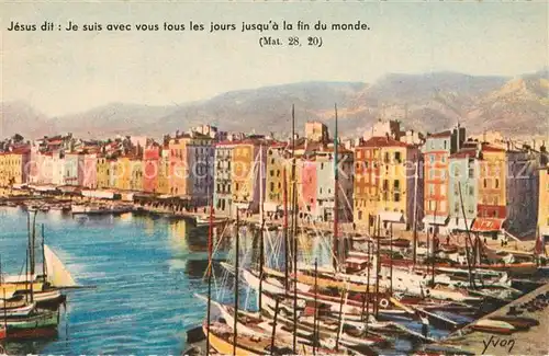 Toulon_Var Les Quais Kuenstlerkarte Yvon Port Toulon_Var