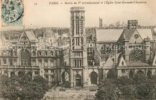 Paris Mairie Eglise Saint Germain l`Auxerrois Paris