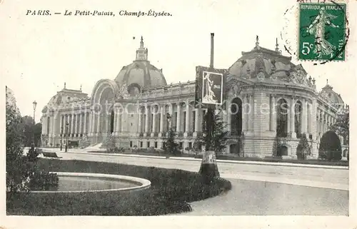 Paris Petit Palais Champs Elysees Paris