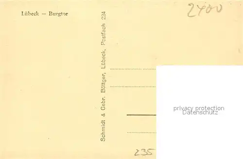 Luebeck Burgtor Luebeck