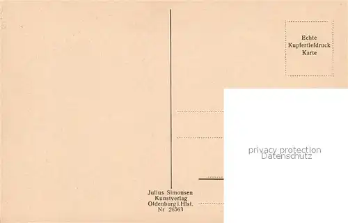 Luebeck Altes Fachwerkhaus am Dom Kupfertiefdruck Luebeck