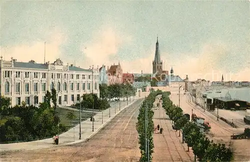 Duesseldorf Rheinpromenade Duesseldorf