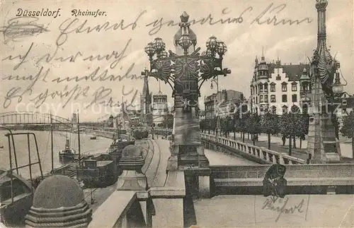 Duesseldorf Rheinufer Duesseldorf