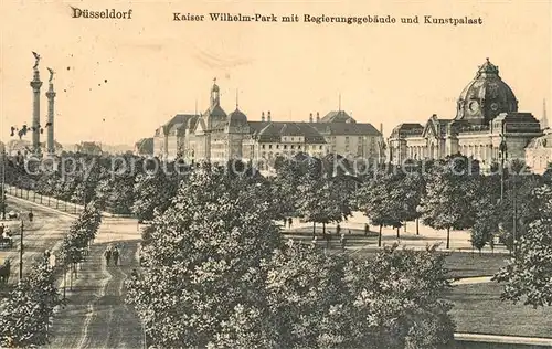 Duesseldorf Kaiser Wilhelm Park Regierungsgebaeude Kunstpalast Duesseldorf