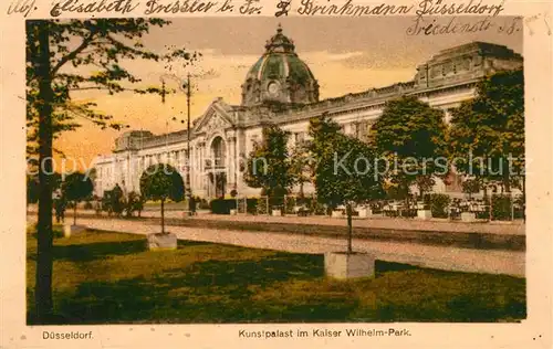 Duesseldorf Kunstpalast Kaiser Wilhelm Park Duesseldorf