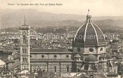 Firenze_Toscana Cattedrale vista dalla Torre del Palazzo Vecchio Firenze Toscana