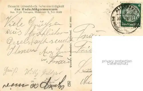 Duesseldorf Radschlaegermuseum Duesseldorf