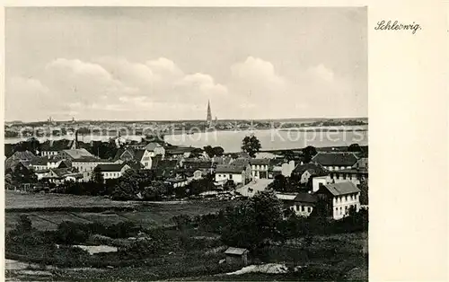 Schleswig_Holstein Panorama Blick ueber die Schlei Schleswig_Holstein