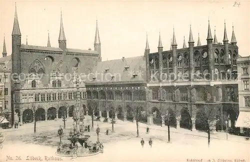Luebeck Marktplatz Rathaus Luebeck