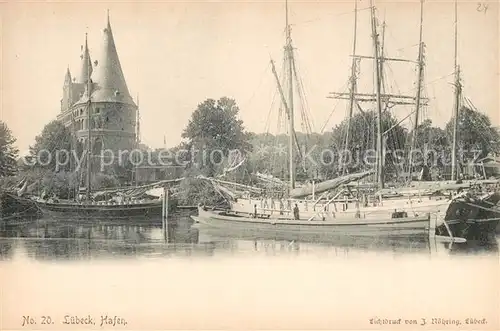 Luebeck Hafen Segelschiff Luebeck