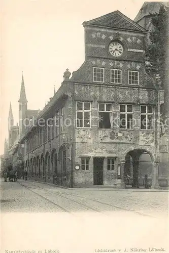 Luebeck Kanzleigebaeude Deutsche Reichspost Luebeck