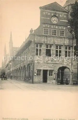 Luebeck Kanzleigebaeude Deutsche Reichspost Luebeck