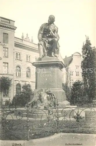 Luebeck Geibeldenkmal Luebeck