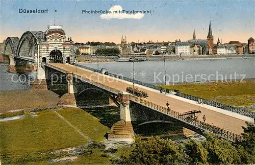 Duesseldorf Rheinbruecke Duesseldorf