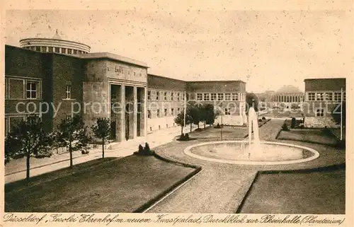 Duesseldorf Grosse Ausstellung Gesolei Ehrenhof Kunstpalast Rheinhalle Planetarium Fontaene Duesseldorf