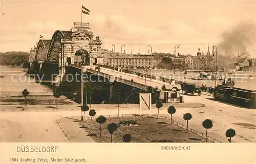 Duesseldorf Rheinbruecke Duesseldorf