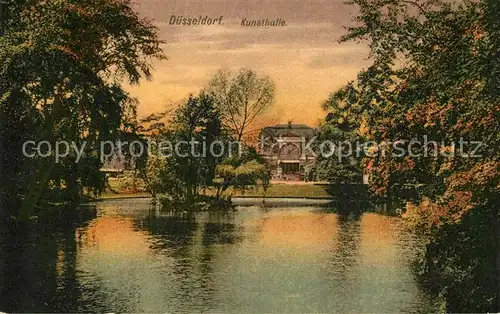 Duesseldorf Kunsthalle Teich Duesseldorf